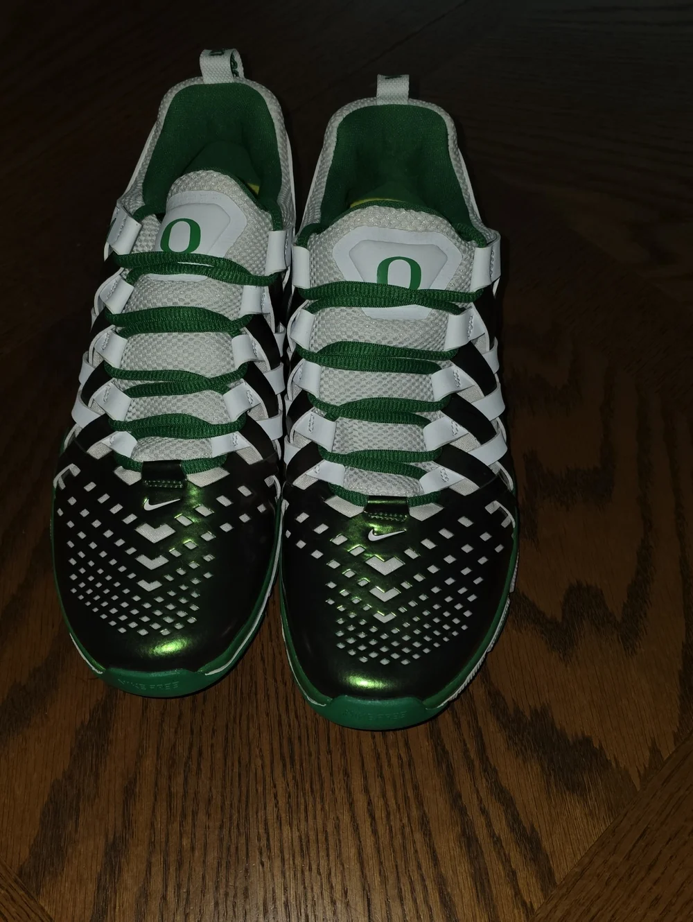 University of Oregon Green & White Athletic Sneakers 5.0 Trainers